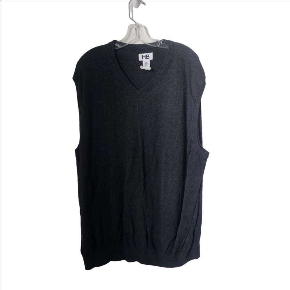 HB Dark Gray Argyle Sweater Vest Size 3XLT